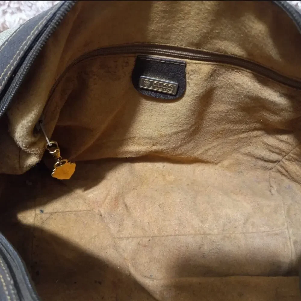 VTG Gucci Ophidia Stripe Boston Brown Doctor Bag - Picture 10 of 10